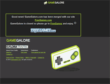 Tablet Screenshot of gamegalore.com